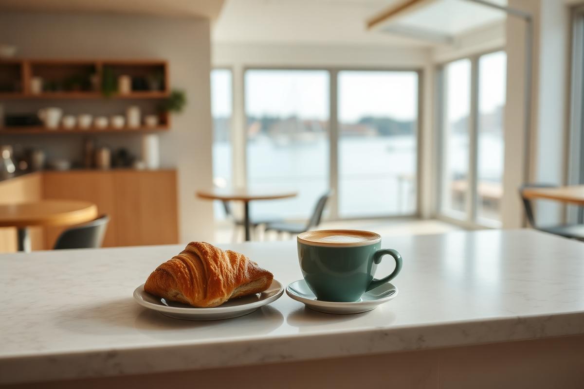 Brunchstemning hos Original Coffee — Nordhavn i Sandkaj